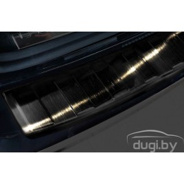 Накладка заднего бампера для Audi A6 C8 Avant (2018-...) черная